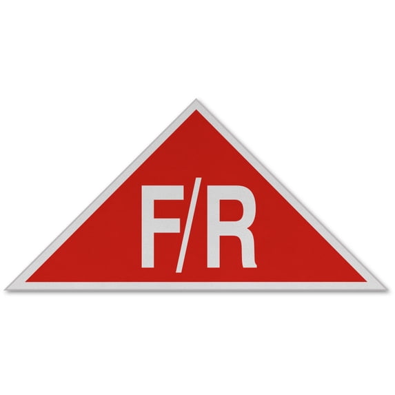 Vinyl Stickers - Red/White NJ Floor/Roof Truss Sign - Safety and Warning Warehouse Signs Stickers - 10" x 7" - 3 Pack