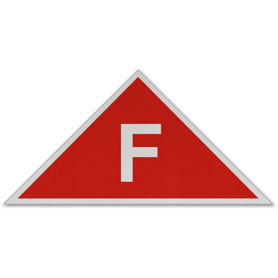 Vinyl Stickers - Red/White NJ Floor Truss Sign - Safety and Warning Warehouse Signs Stickers - 24" x 30" - 6 Pack