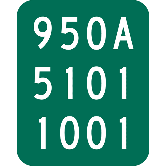 Vinyl Stickers - Reference Route Marker, New York - Safety and Warning Warehouse Signs Stickers - 3.5" x 5" - 10 Pack