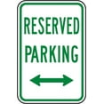 thumbnail image 1 of Vinyl Stickers - Reserved Parking (Double Arrow) Sign - Safety and Warning Warehouse Signs Stickers - 18" x 24" - 6 Pack, 1 of 5