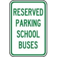 thumbnail image 1 of Vinyl Stickers - Reserved Parking School Buses Sign - Safety and Warning Warehouse Signs Stickers - 24" x 30" - 10 Pack, 1 of 5