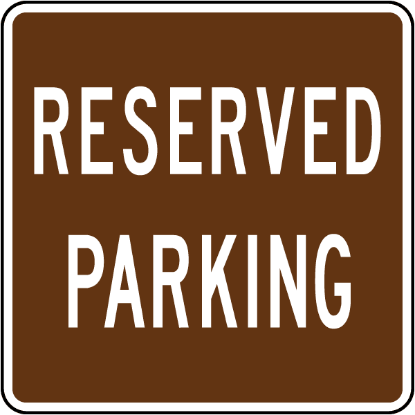 Vinyl Stickers - Reserved Parking Sign 2 - Safety and Warning Warehouse ...