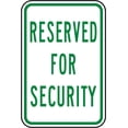 thumbnail image 1 of Vinyl Stickers - Reserved Security Sign - Safety and Warning Warehouse Signs Stickers - 10" x 7" - 3 Pack, 1 of 5