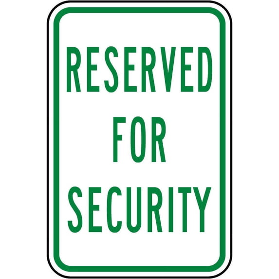 Vinyl Stickers - Reserved Security Sign - Safety and Warning Warehouse Signs Stickers - 3.5" x 5" - 6 Pack
