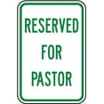 thumbnail image 1 of Vinyl Stickers - Reserved for Pastor Sign - Safety and Warning Warehouse Signs Stickers - 10" x 7" - 6 Pack, 1 of 5