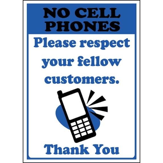 Vinyl Stickers - Respect Fellow Customers Sign - Safety and Warning Warehouse Signs Stickers - 3.5" x 5" - 3 Pack