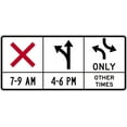 thumbnail image 1 of Vinyl Stickers - Reversible Lane Control - Safety and Warning Warehouse Signs Stickers - 10" x 7" - 10 Pack, 1 of 5