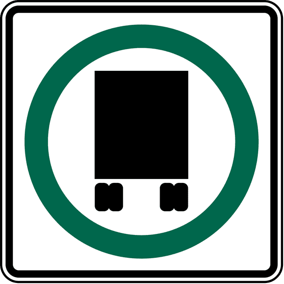 Vinyl Stickers - Route National Network - Safety and Warning Warehouse Signs Stickers - 3.5" x 5" - 10 Pack