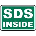 thumbnail image 1 of Vinyl Stickers - SDS Inside Sign H8-Safety and Warning Warehouse Signs Stickers - 10" x 7" - 10 Pack, 1 of 5