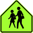 thumbnail image 1 of Vinyl Stickers - School (Also Used for Pedestrian Crosswalk Near Schools) Since 2012 - Safety and Warning Warehouse Signs Stickers - 10" x 7" - 6 Pack, 1 of 5