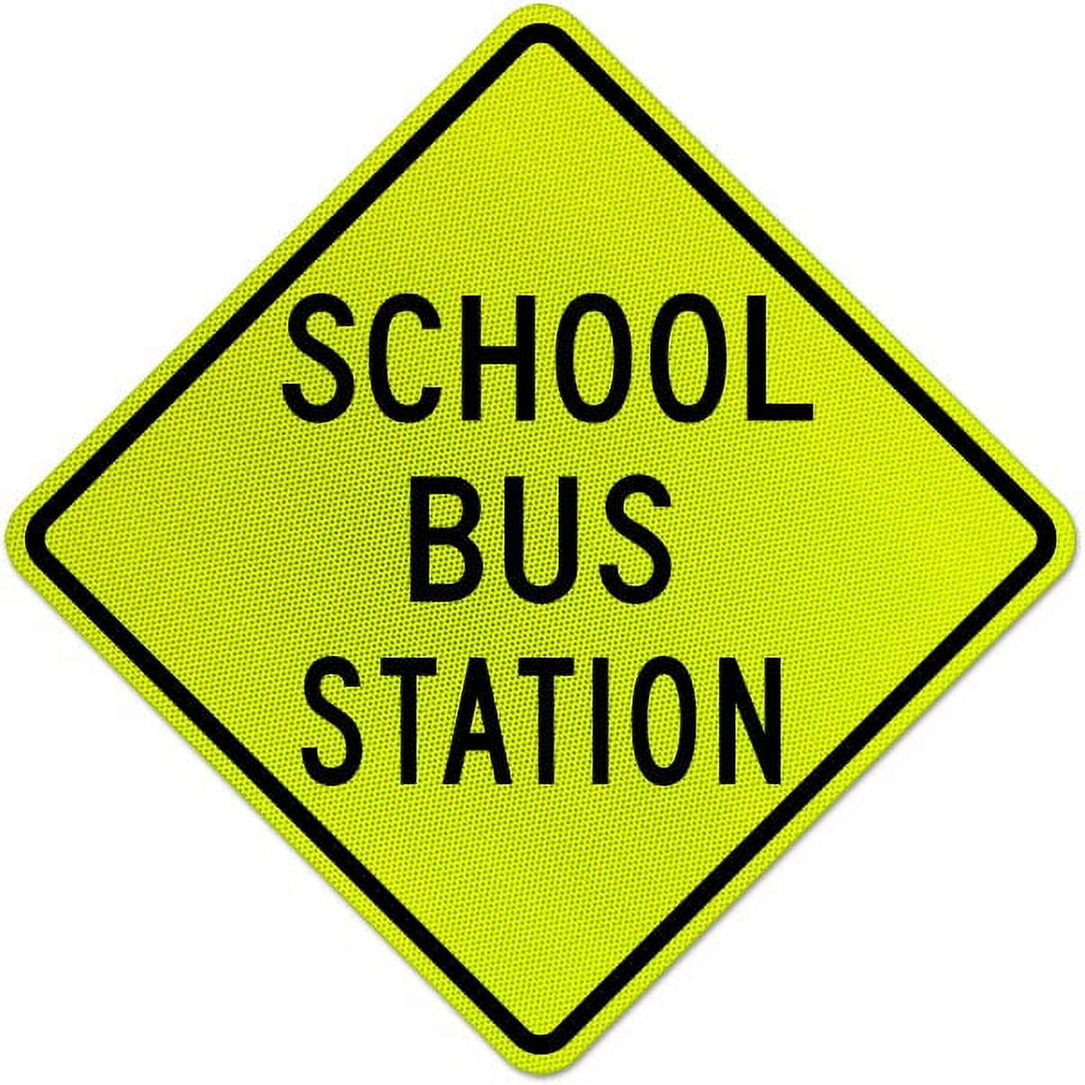 Vinyl Stickers - School Bus Station Sign - Safety and Warning Warehouse ...