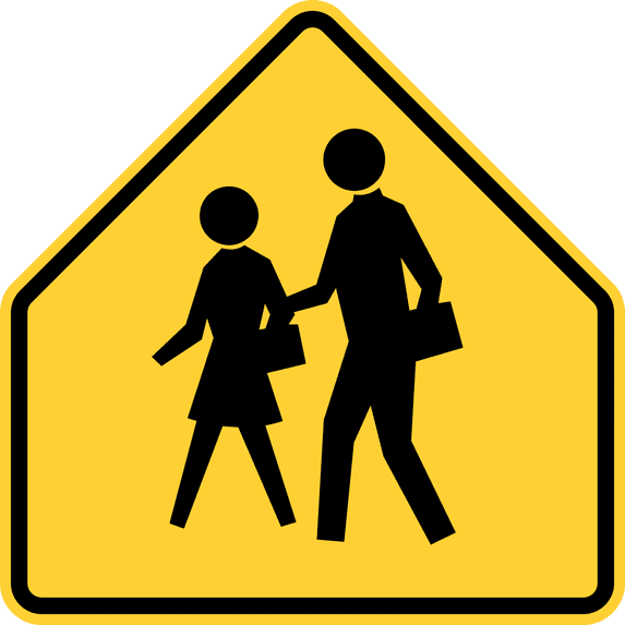 Vinyl Stickers - School, Prior to 2012 - Safety and Warning Warehouse Signs Stickers - 3.5" x 5" - 3 Pack