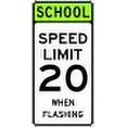 thumbnail image 1 of Vinyl Stickers - School Speed Limit When Flashing - Safety and Warning Warehouse Signs Stickers - 13" x 9" - 3 Pack, 1 of 5
