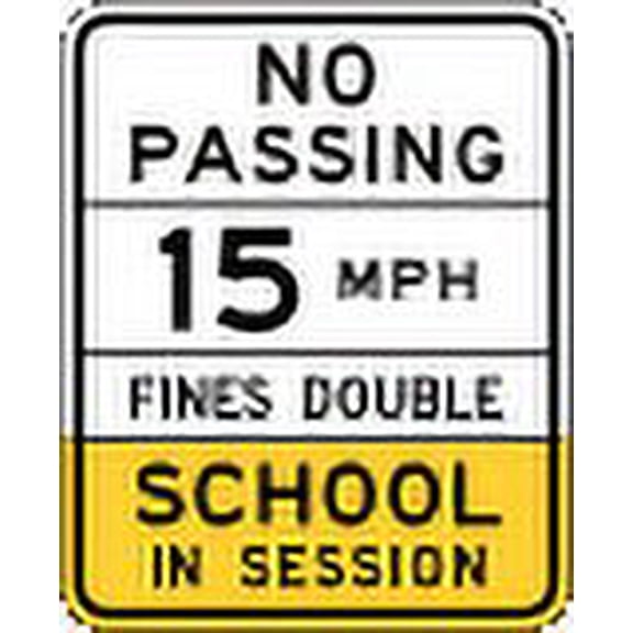 Vinyl Stickers - School Zone Speed Limit Sign, Arizona - Safety and Warning Warehouse Signs Stickers - 3.5" x 5" - 3 Pack