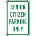 thumbnail image 1 of Vinyl Stickers - Senior Citizen Parking Only Sign - Safety and Warning Warehouse Signs Stickers - 24" x 30" - 3 Pack, 1 of 5