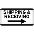 thumbnail image 1 of Vinyl Stickers - Shipping & Receiving (Right Arrow) Sign I8 - Safety and Warning Warehouse Signs Stickers - 24" x 30" - 6 Pack, 1 of 5