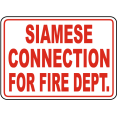 thumbnail image 1 of Vinyl Stickers - Siamese Connection Fire Department Sign - Safety and Warning Warehouse Signs Stickers - 24" x 30" - 3 Pack, 1 of 5