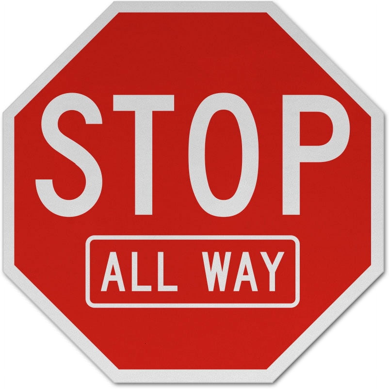 Vinyl Stickers - Stop All Way Sign - Safety and Warning Warehouse Signs ...