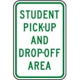 thumbnail image 1 of Vinyl Stickers - Student Pick-Up and Drop-Off Area Sign - Safety and Warning Warehouse Signs Stickers - 24" x 30" - 6 Pack, 1 of 5