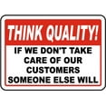 thumbnail image 1 of Vinyl Stickers - Take Care of Customers Sign - Safety and Warning Warehouse Signs Stickers - 24" x 30" - 6 Pack, 1 of 5