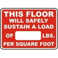thumbnail image 1 of Vinyl Stickers - This Floor Will Safety Sustain Sign Q1 - Safety and Warning Warehouse Signs Stickers - 3.5" x 5" - 10 Pack, 1 of 5
