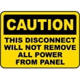 thumbnail image 1 of Vinyl Stickers - This Will Not Remove All Power Sign - Safety and Warning Warehouse Signs Stickers - 13" x 9" - 10 Pack, 1 of 5