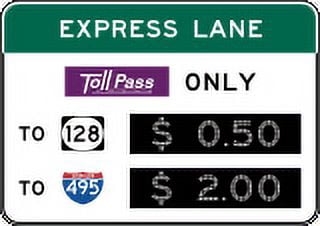 Tll Sticker Vinyl Stickers - Toll Costs at Intersections or HOV 2+ - Safety and ...