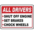 thumbnail image 1 of Vinyl Stickers - Truck Driver Parking Checklist Sign S2 - Safety and Warning Warehouse Signs Stickers - 10" x 7" - 6 Pack, 1 of 5