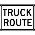 thumbnail image 1 of Vinyl Stickers - Truck Route Sign - Safety and Warning Warehouse Signs Stickers - 10" x 7" - 6 Pack, 1 of 5