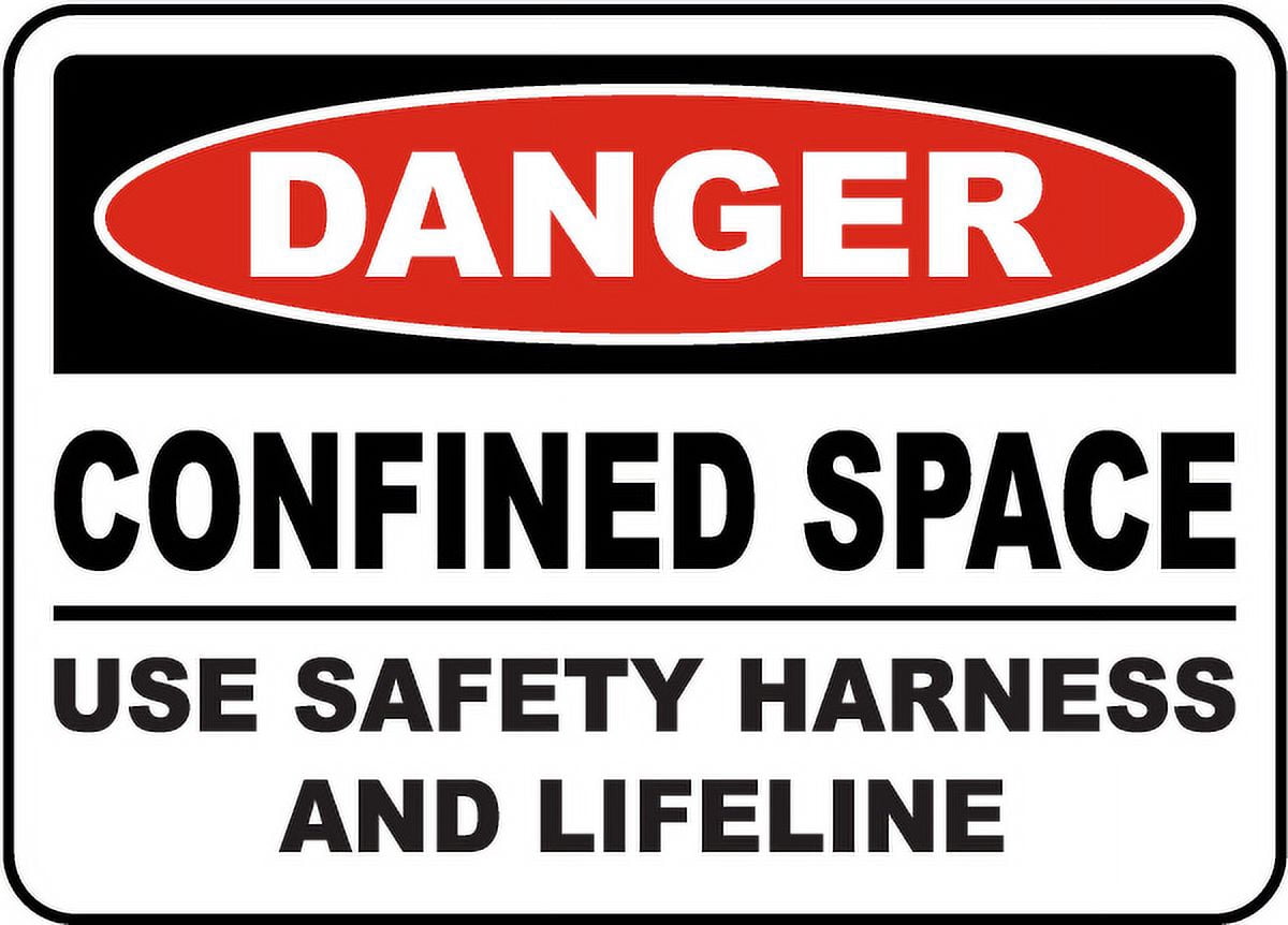Check Harness Sticker Vinyl Stickers - Use Safety Harness and Lifeline Sign - Safety and ...