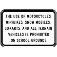 thumbnail image 1 of Vinyl Stickers - Vehicles Prohibited on Grounds Sign - Safety and Warning Warehouse Signs Stickers - 3.5" x 5" - 10 Pack, 1 of 5