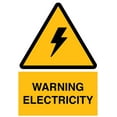 thumbnail image 1 of Vinyl Stickers - Warning Electricity Sign - Safety and Warning Warehouse Signs Stickers - 3.5" x 5" - 10 Pack, 1 of 5