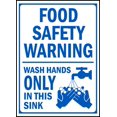 thumbnail image 1 of Vinyl Stickers - Wash Hands Only in This Sink Sign - Safety and Warning Warehouse Signs Stickers - 18" x 24" - 10 Pack, 1 of 5