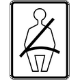 thumbnail image 1 of Vinyl Stickers - Wear seat Belt - Safety and Warning Warehouse Signs Stickers - 10" x 7" - 3 Pack, 1 of 5