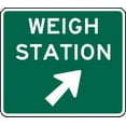thumbnail image 1 of Vinyl Stickers - Weigh Station Sign with Right exit Arrow - Safety and Warning Warehouse Signs Stickers - 13" x 9" - 3 Pack, 1 of 5