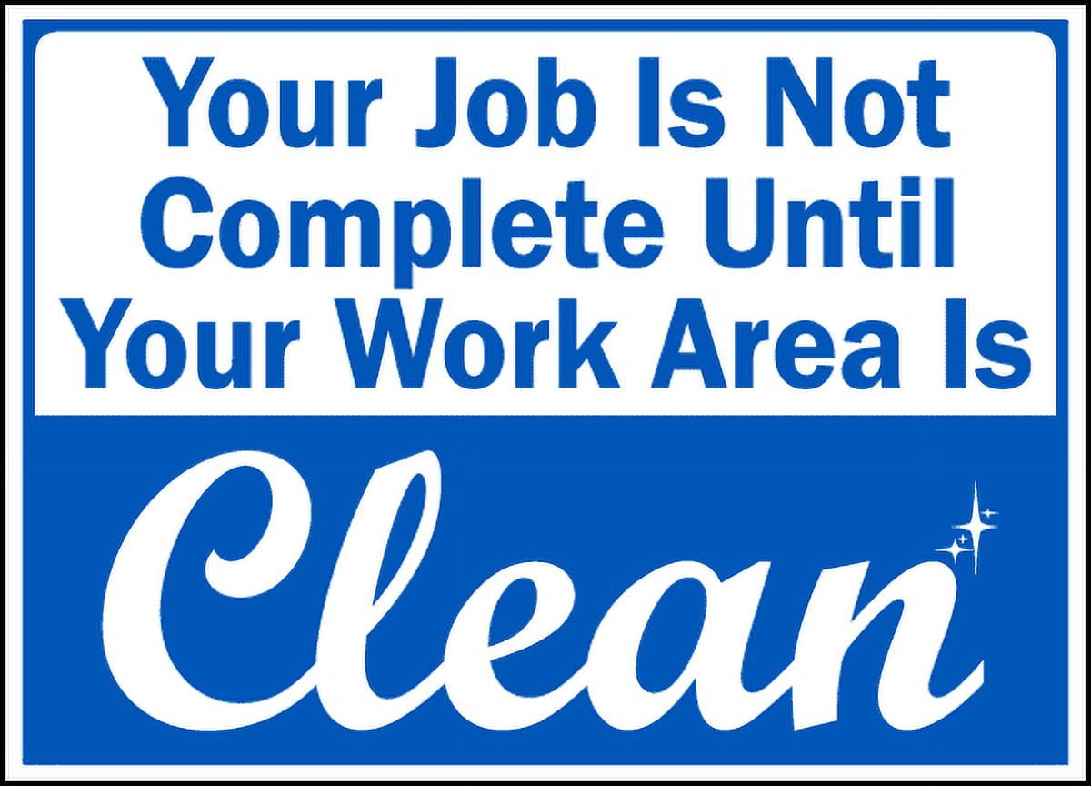 Job Complete Sign Vinyl Stickers - Your Job is Not Complete Sign - Safety and Warning ...