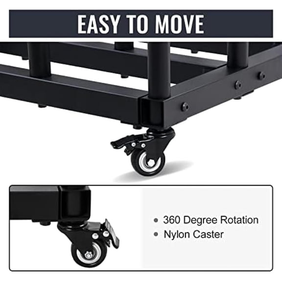 Vinyl Storage Cart Mobile Rack 16 Roll, Heavy Duty Digital Media Roll Stand for Photography Paper Blueprint$$Office