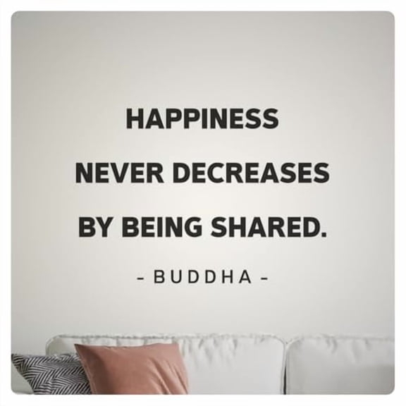 My Vinyl Story - There is No Path - Inspirational Motivational Buddha Wall Decal Sticker Quote Art Decor Saying Positive Affirmation Reminder Home Yoga Bedroom, Removable (Black, 22x11 inches)