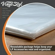 Vinyl Styl® 12 Inch Vinyl Record Outer Sleeve Polyethylene - 50 Count (Clear) [BAGS / SLEEVES]