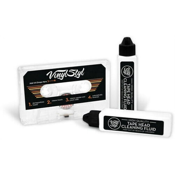 Vinyl Styl Cassette Tape Deck Cleaner and Demagnetizer for Audio Players and Cars