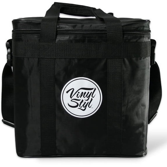 Vinyl Styl® Padded Carrying Case for Records and Portable Turntables (Black)  [VINYL ACCESSORIES] Large Item Exception