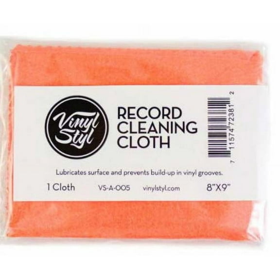 Vinyl Styl Record Cleaning Cloth Lubricated Org - Vinyl Styl Vinyl Record Cleaning Cloth - Lubricated 8" X 9" (Single) (Orange) - Accessories