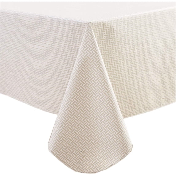 Vinyl Tablecloth with Flannel Backed Waterproof Oil-Proof PVC Table Cloth Wipeable Spill-Proof Plastic Table Cover for Indoor and Outdoor(Blue Leaves, 60 x 102 Inch Rectangle)