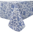 thumbnail image 1 of Vinyl Tablecloth with Flannel Backed Waterproof Oil-Proof PVC Table Cloth Wipeable Spill-Proof Plastic Table Cover for Indoor and Outdoor(Flower, 60 x 84 Inch Rectangle), 1 of 6