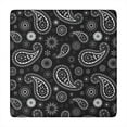 thumbnail image 1 of Vinyl Tablecloth Plaid Minimalist Tribal Rustic Natural Aesthetic Elastic Fitted with Secure Edge, Waterproof and Wipeable, 1 of 6