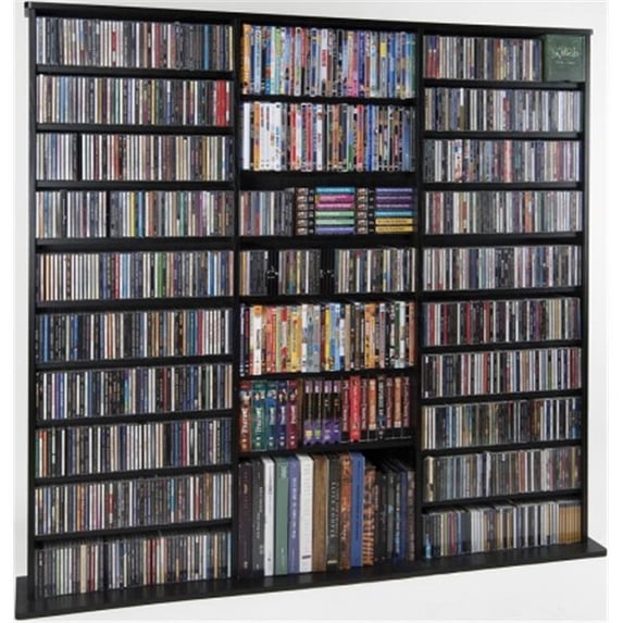 Leslie Dame CDV-1000BLK Multimedia storage rack- Black