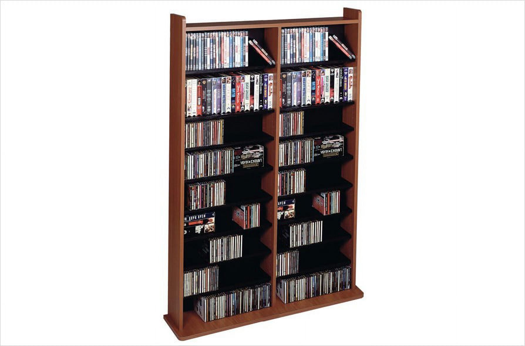 Vinyl Veneer High Capacity Wall Rack (CD-1000 Series)-Finish:Cherry ...