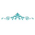 thumbnail image 1 of Vinyl Wall Accent Designs - Medium - Teal, 1 of 2