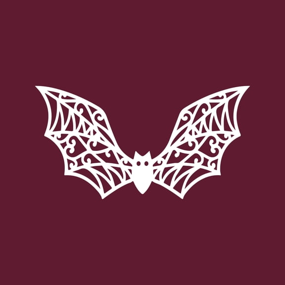 Vinyl Wall Art Decal - Bat Halloween - 28.5" x 15" - Seasonal Cute Shape Horror Sticker For Entryway Storefront Office Living Room Window School Classroom Scary Spooky Decor