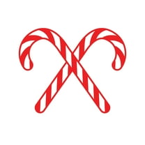 Vinyl Wall Art Decal - Christmas Candy Cane Vinyl Wall Art Decal - 23" x 29" - Lovely Inspirational Christmas Season Quote Sticker For Home Family Living Room Playroom Playground Holiday Decor - Red
